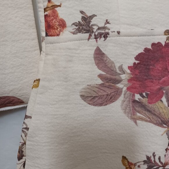 ZARA LONG SLEEVE COTTON BLEND FLORAL DRESS - Picture 7 of 15